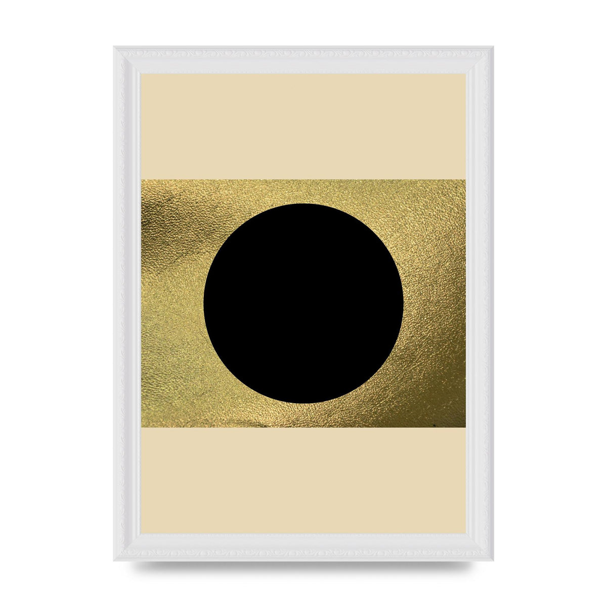 Abstract Cold Black Two Printed Poster - A4 framed