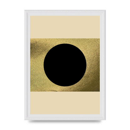 Abstract Cold Black Two Printed Poster - A4 framed