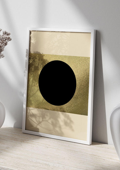Abstract Cold Black Two Printed Poster - living room 2