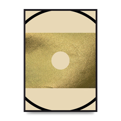 Abstract Cold Black Wall Art - A2 framed