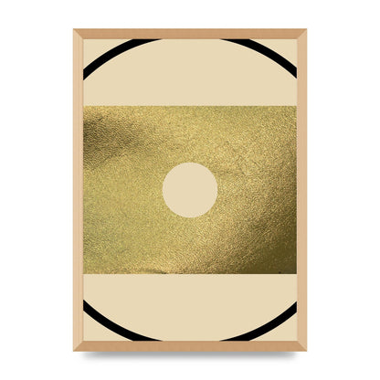 Abstract Cold Black Wall Art - A2 framed