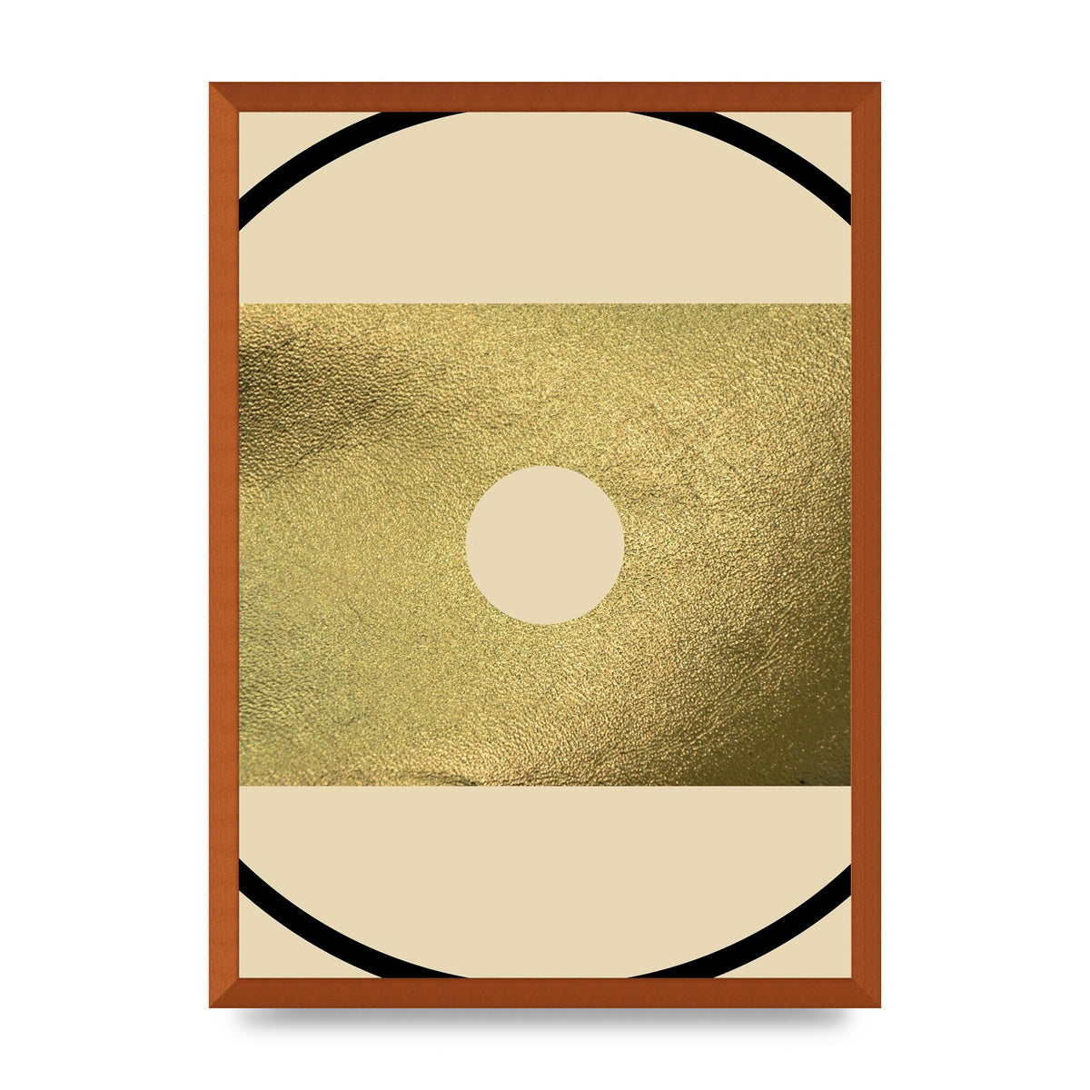 Abstract Cold Black Wall Art - A2 framed