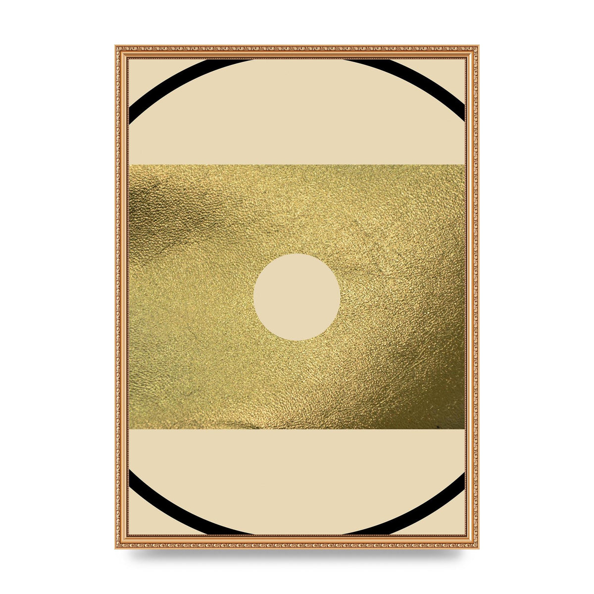 Abstract Cold Black Wall Art - A2 framed