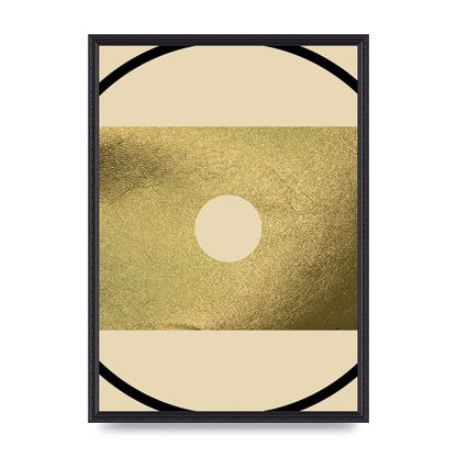 Abstract Cold Black Wall Art - A2 framed