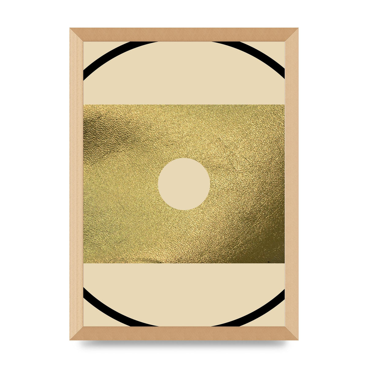 Abstract Cold Black Wall Art - A3 framed