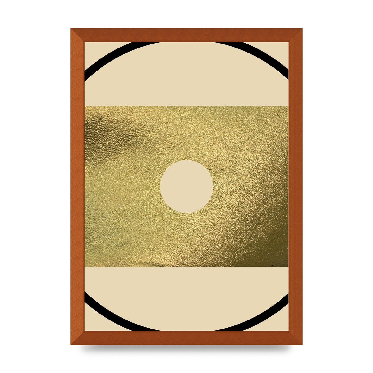 Abstract Cold Black Wall Art - A3 framed