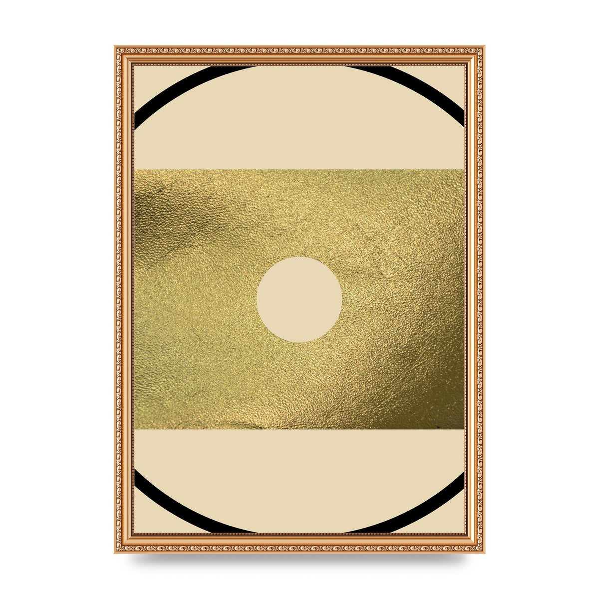 Abstract Cold Black Wall Art - A3 framed