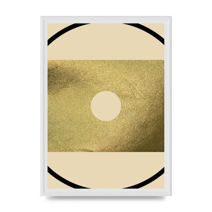 Abstract Cold Black Wall Art - A3 framed
