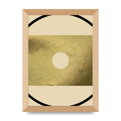 Abstract Cold Black Wall Art - A4 framed