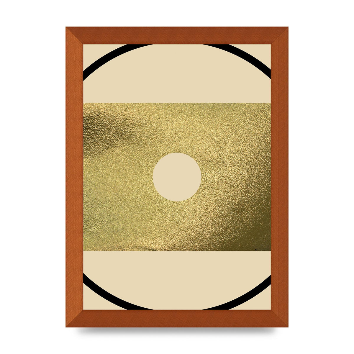 Abstract Cold Black Wall Art - A4 framed