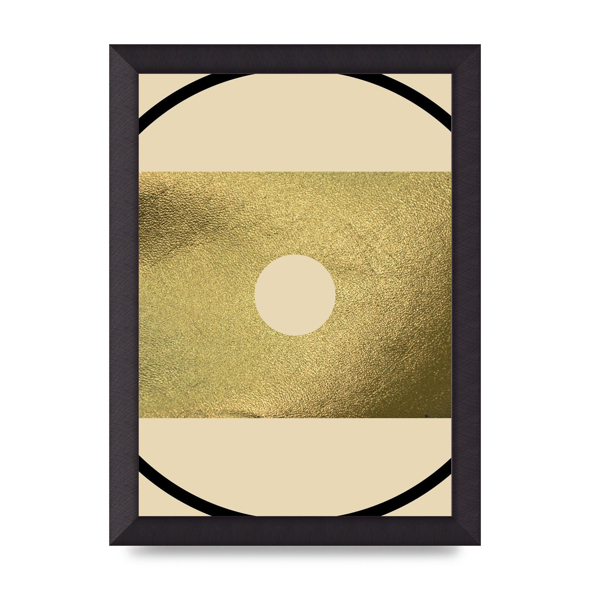 Abstract Cold Black Wall Art - A4 framed