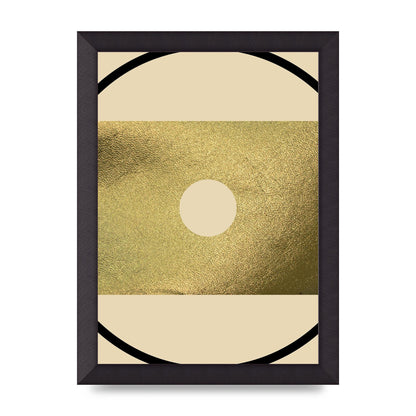 Abstract Cold Black Wall Art - A4 framed