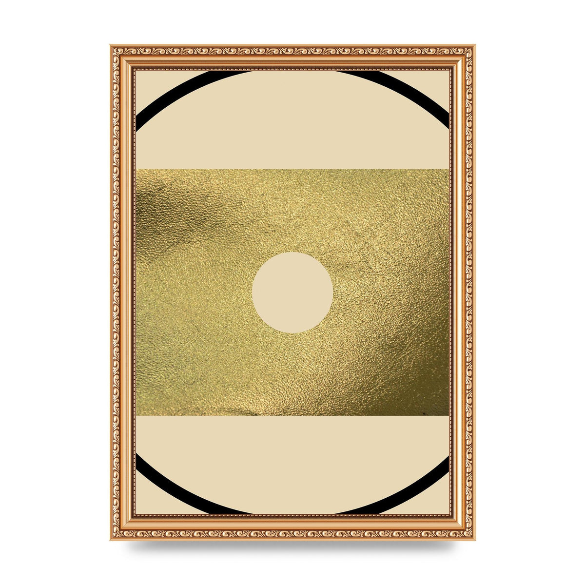 Abstract Cold Black Wall Art - A4 framed