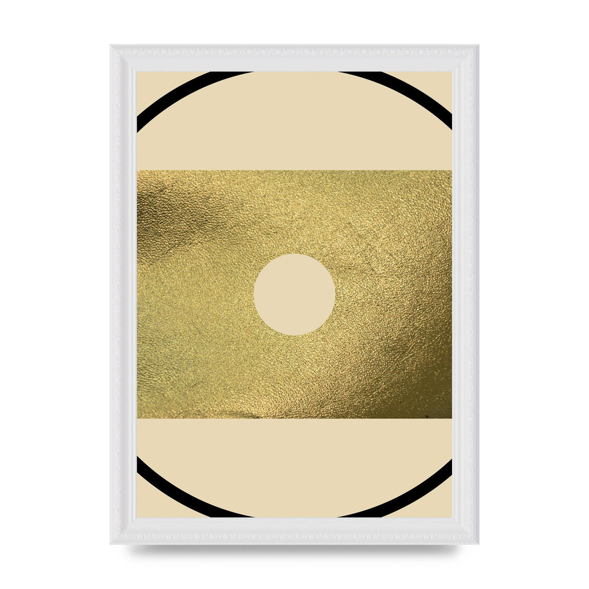 Abstract Cold Black Wall Art - A4 framed
