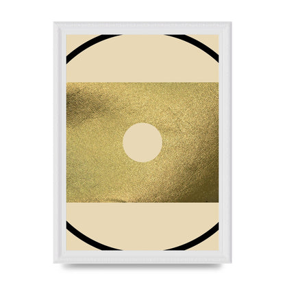 Abstract Cold Black Wall Art - A4 framed