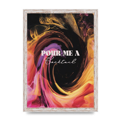 Pour Me A Cocktail Alchemy" Art For The Home - A3 framed