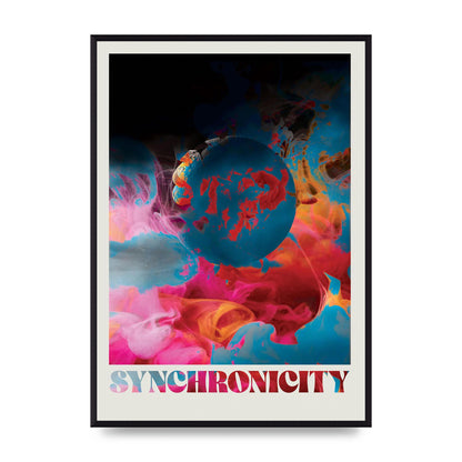 Synchronicity Lofi Trippy" Printed Poster - A2 framed