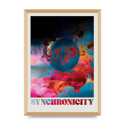 Synchronicity Lofi Trippy" Printed Poster - A2 framed