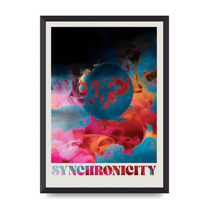Synchronicity Lofi Trippy" Printed Poster - A2 framed