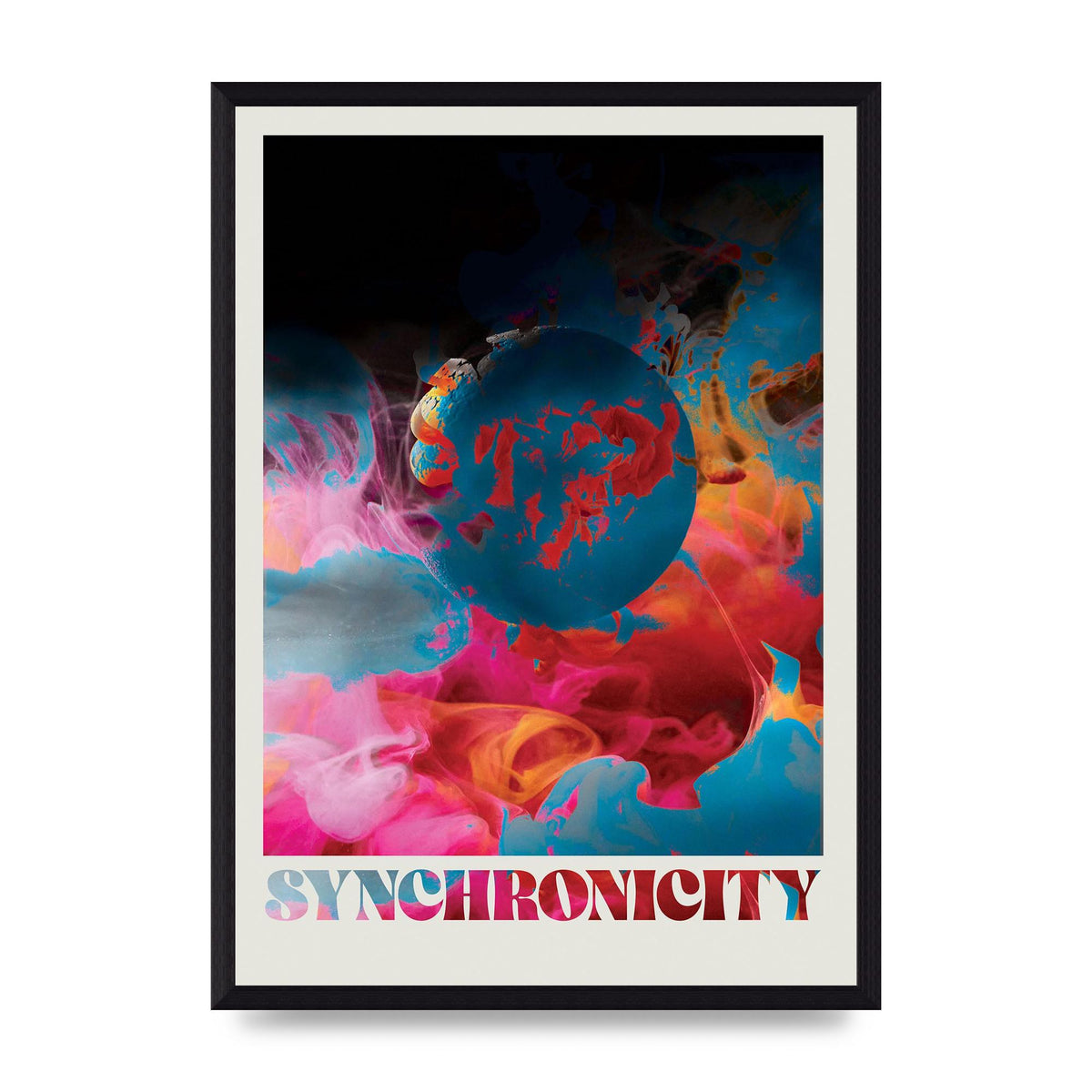 Synchronicity Lofi Trippy" Printed Poster - A3 framed