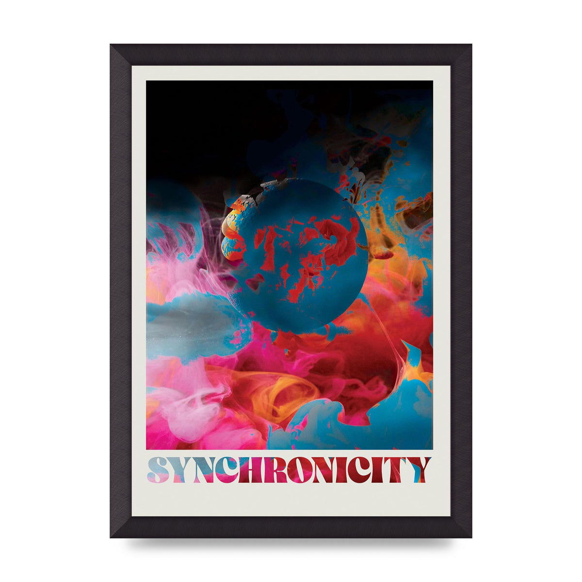 Synchronicity Lofi Trippy" Printed Poster - A3 framed