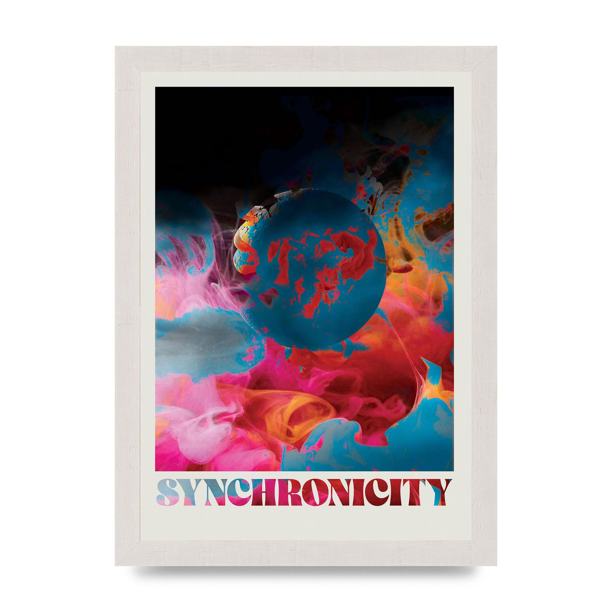 Synchronicity Lofi Trippy" Printed Poster - A4 framed