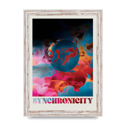 Synchronicity Lofi Trippy" Printed Poster - A4 framed