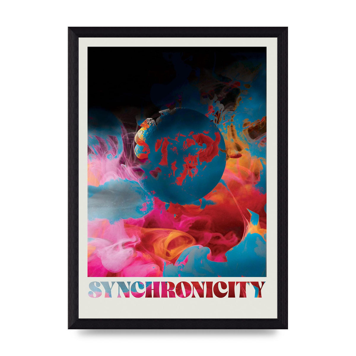 Synchronicity Lofi Trippy" Printed Poster - A4 framed