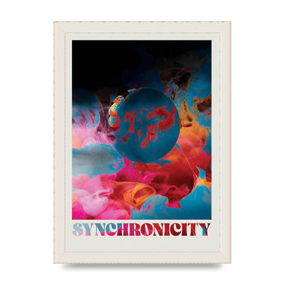Synchronicity Lofi Trippy" Printed Poster - A4 framed