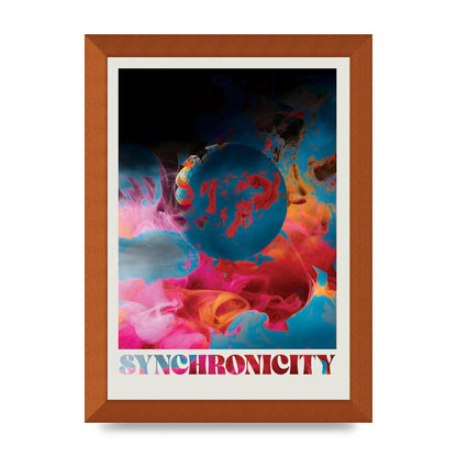 Synchronicity Lofi Trippy" Printed Poster - A4 framed