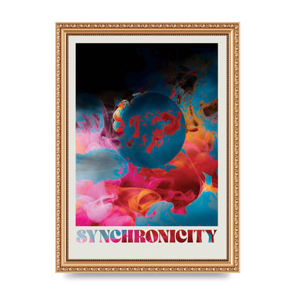 Synchronicity Lofi Trippy" Printed Poster - A4 framed