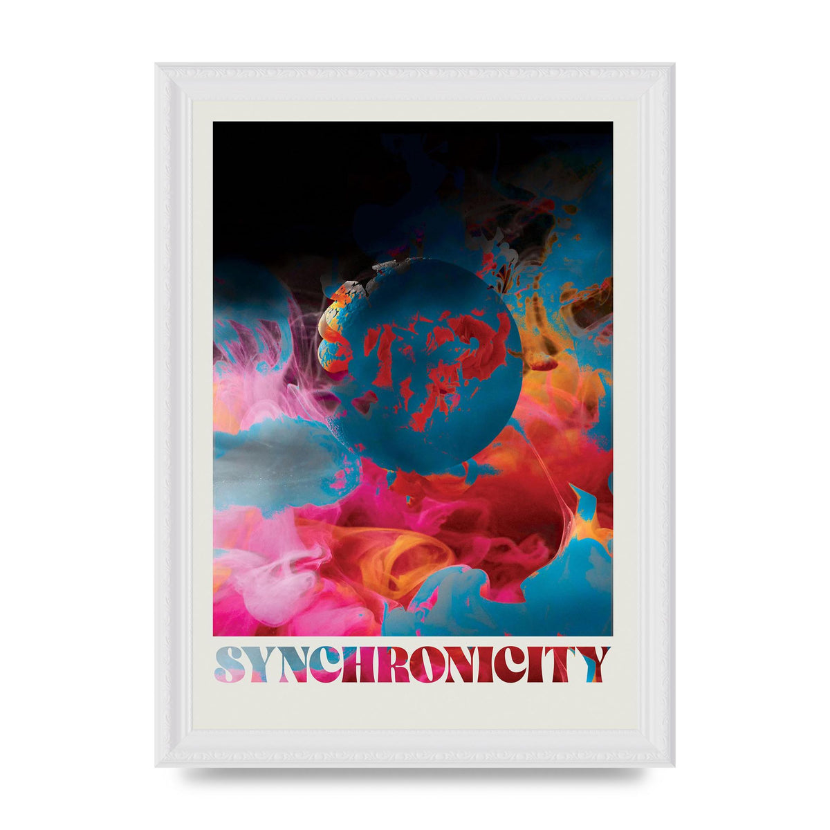 Synchronicity Lofi Trippy" Printed Poster - A4 framed