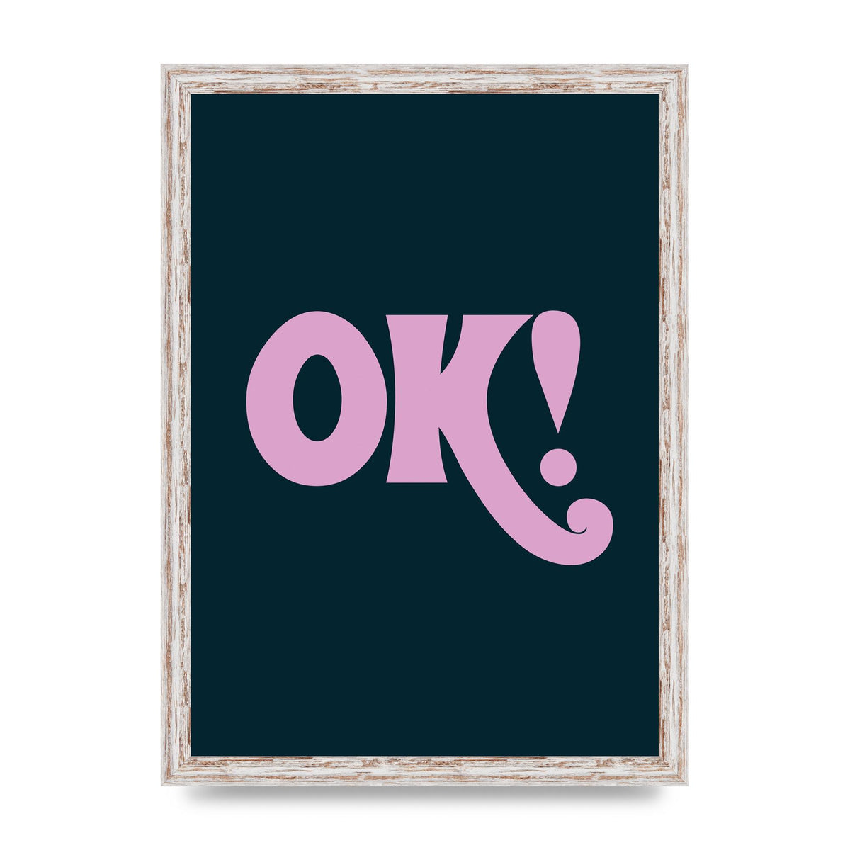 Ok Printed Poster - A3 framed