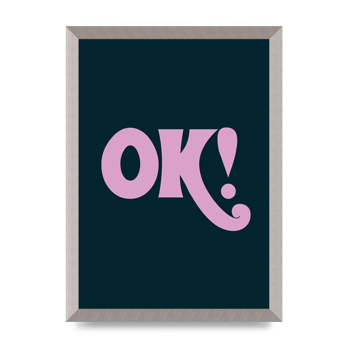 Ok Printed Poster - A3 framed