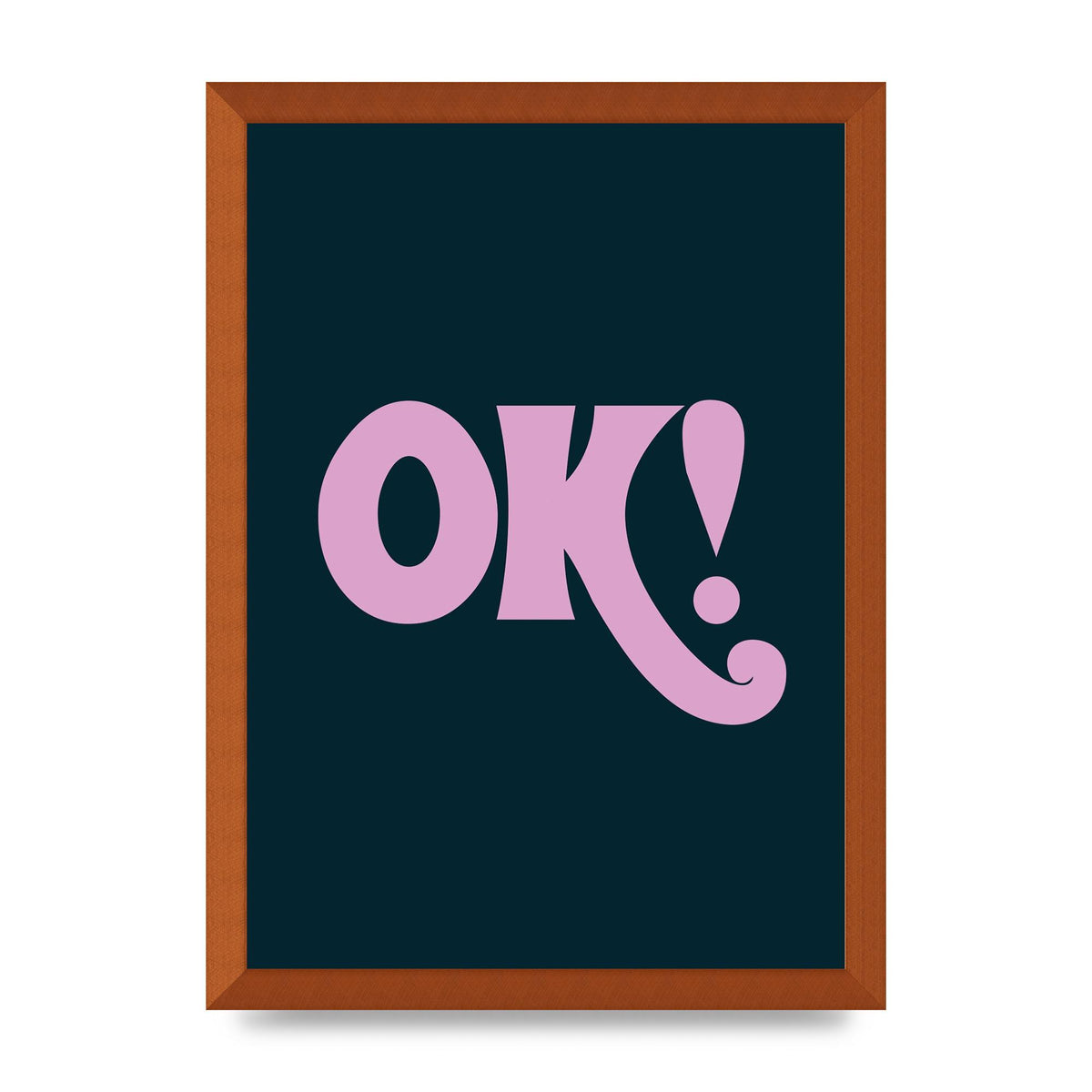 Ok Printed Poster - A3 framed