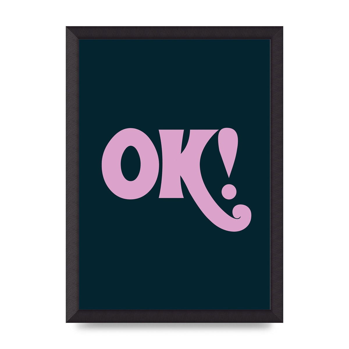 Ok Printed Poster - A3 framed