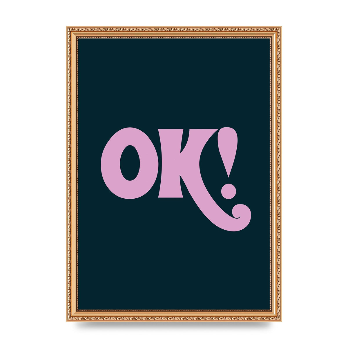 Ok Printed Poster - A3 framed