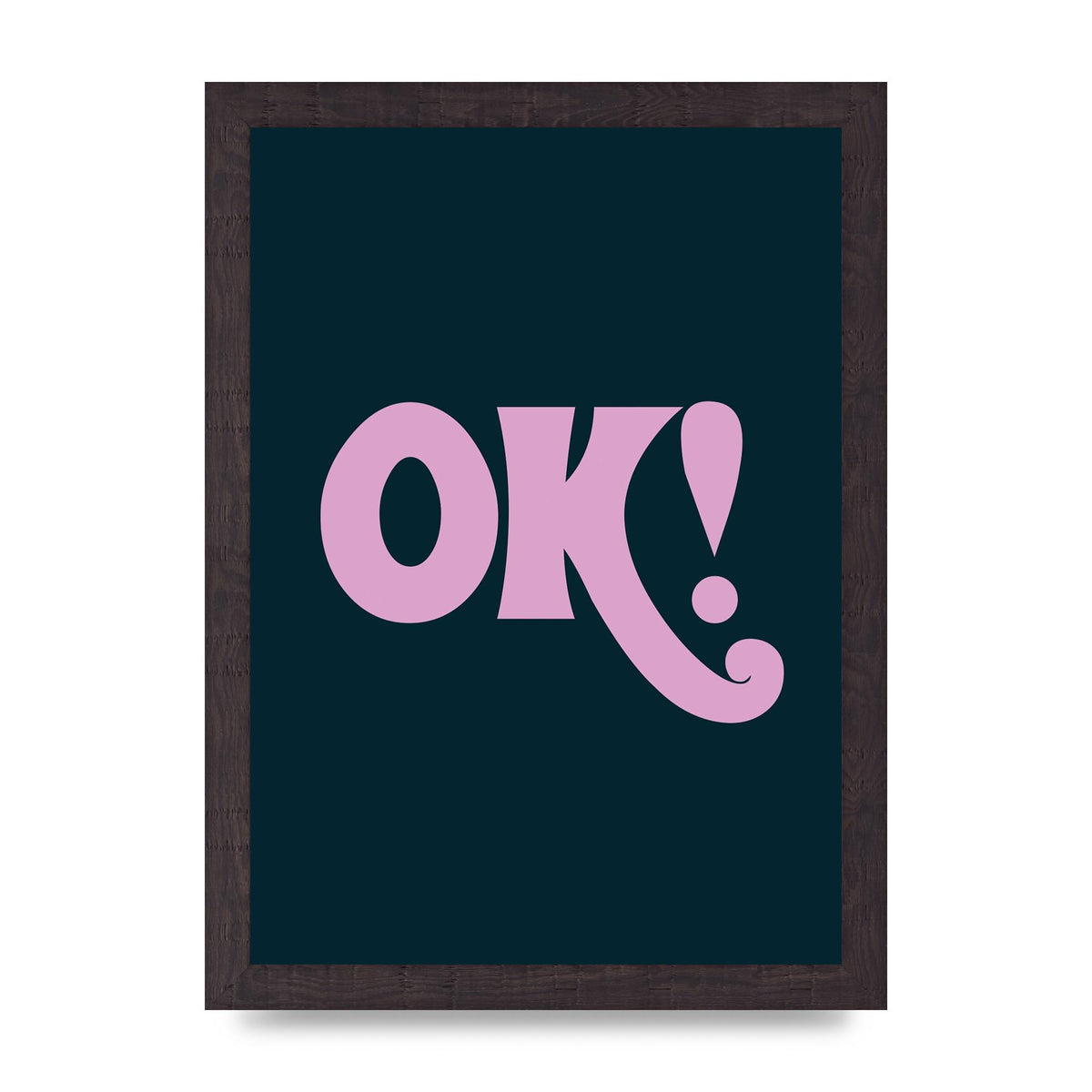 Ok Printed Poster - A4 framed
