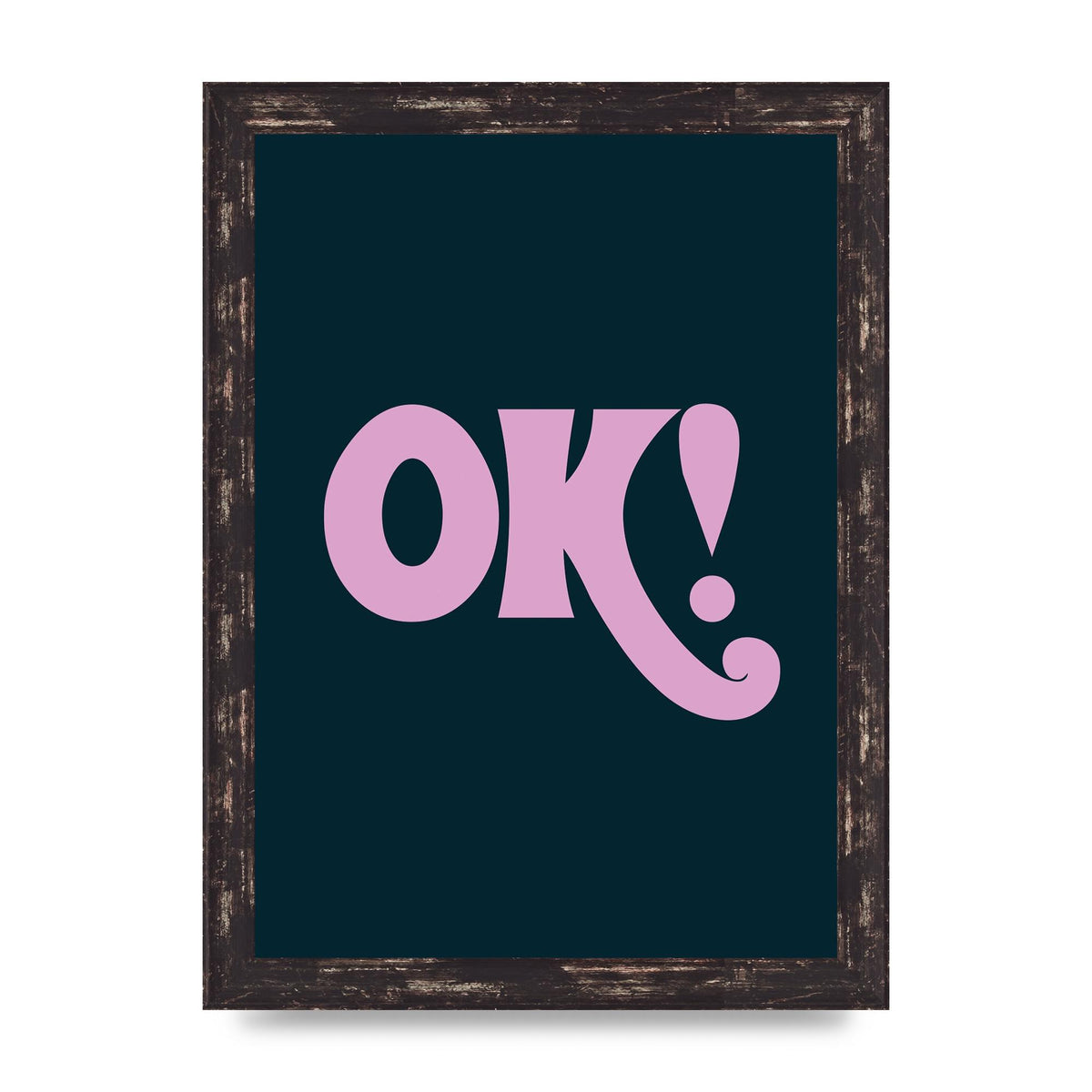 Ok Printed Poster - A4 framed