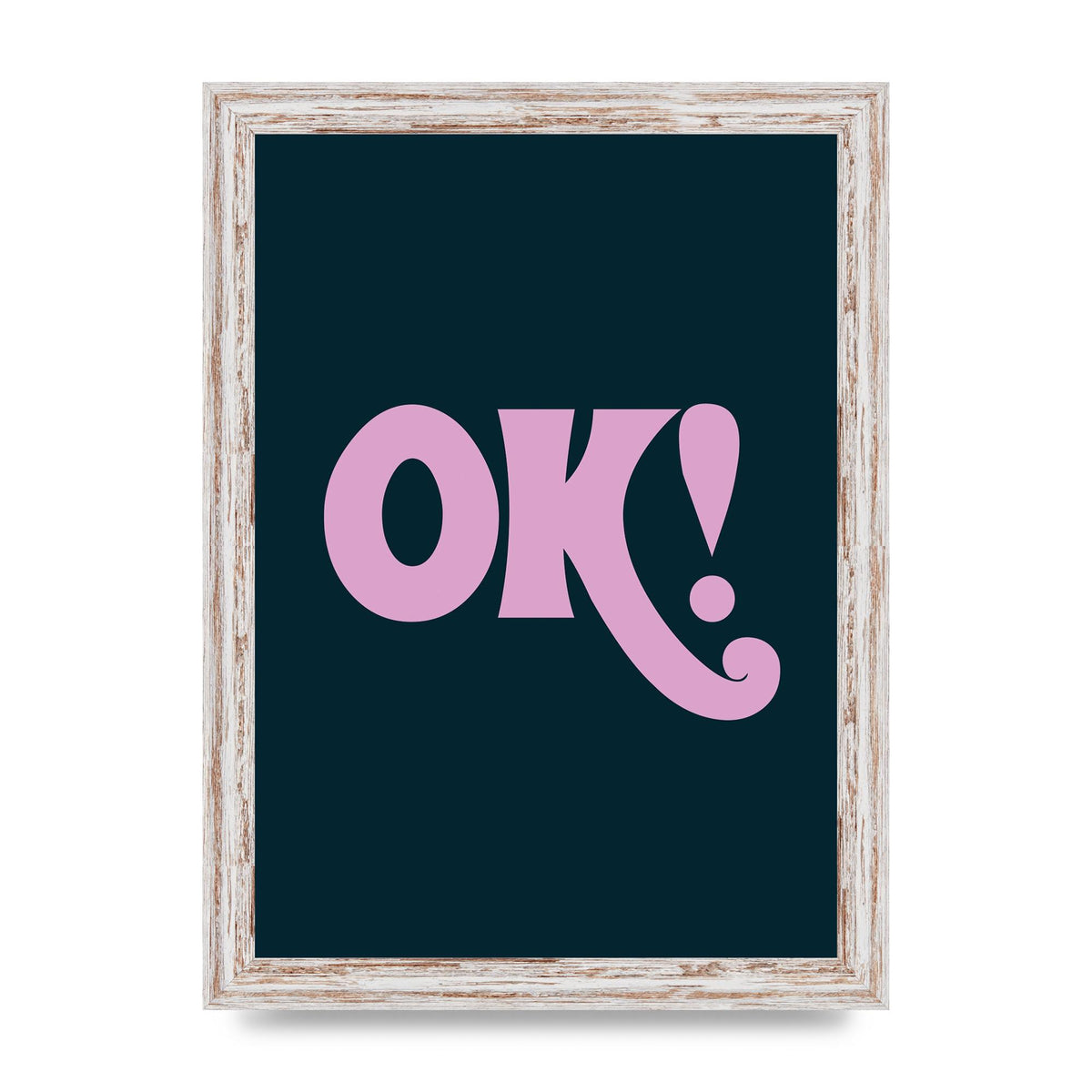 Ok Printed Poster - A4 framed