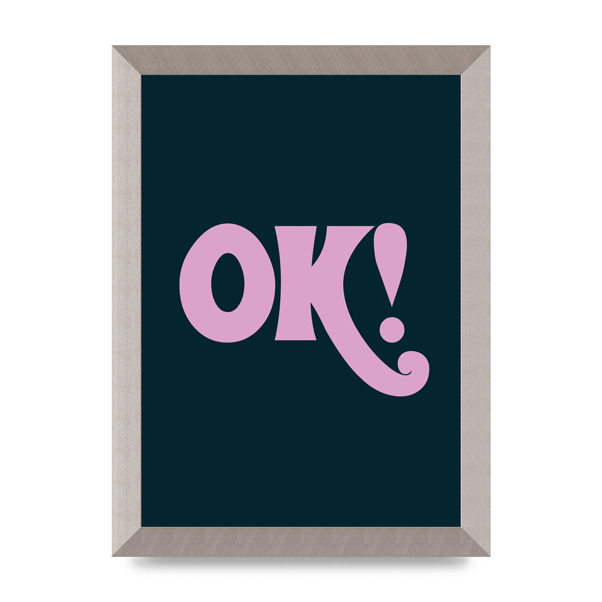 Ok Printed Poster - A4 framed
