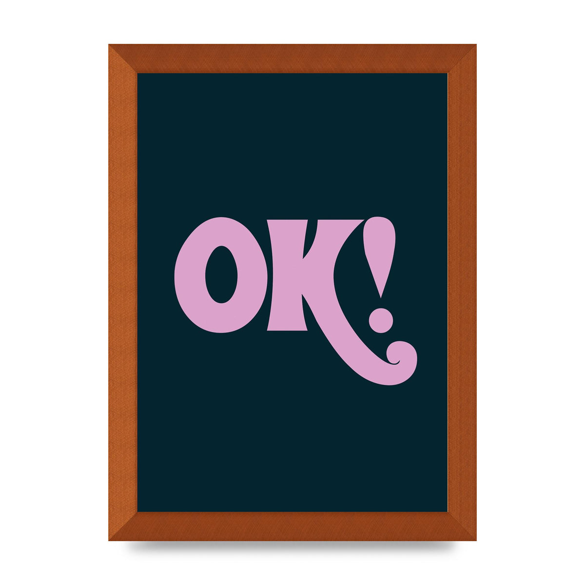 Ok Printed Poster - A4 framed