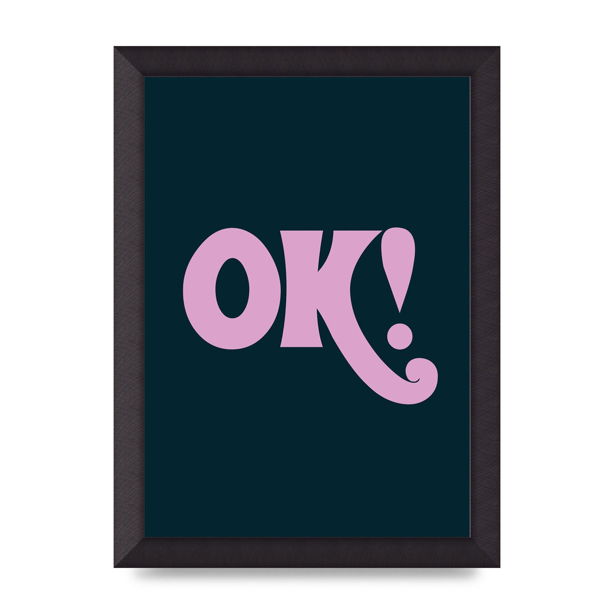 Ok Printed Poster - A4 framed