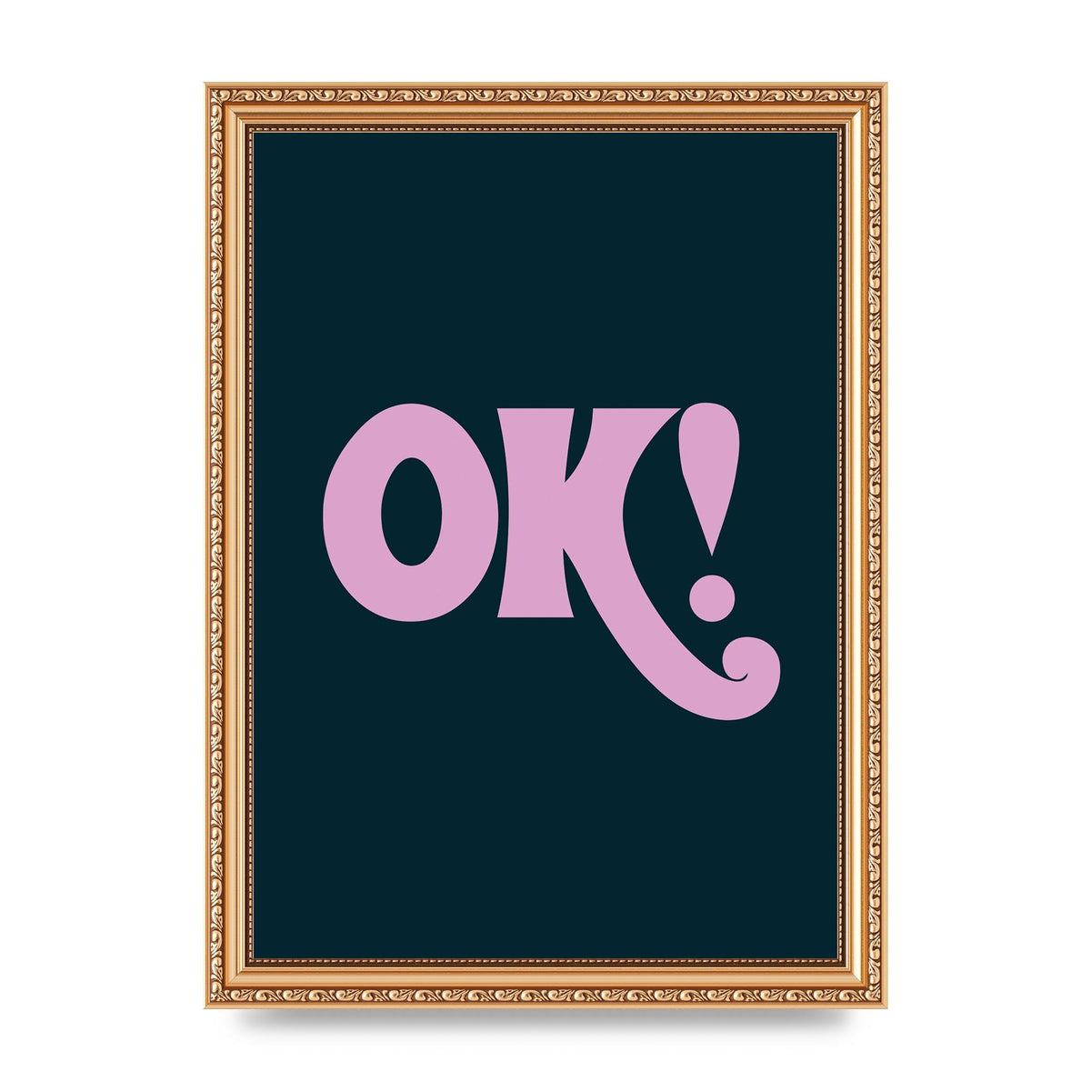 Ok Printed Poster - A4 framed