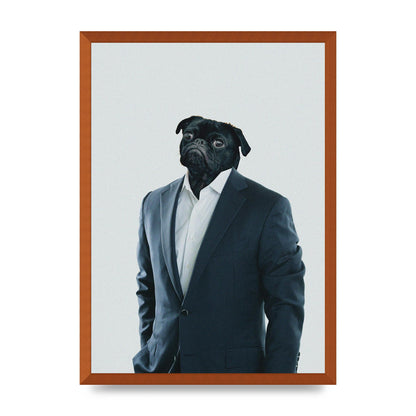 Pug Head Edit Art For The Home - A2 framed