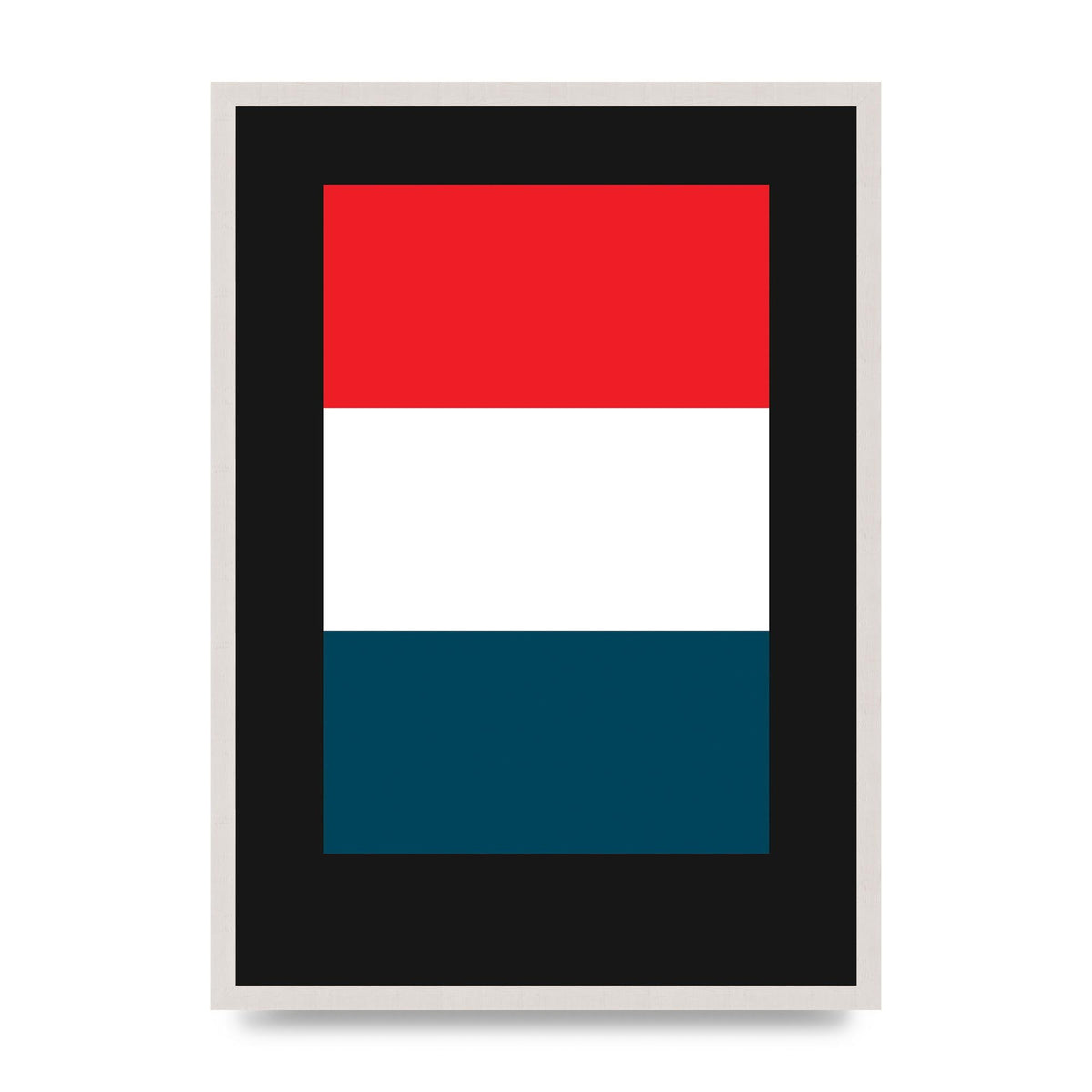 Bold Geometric Three Printed Poster - A2 framed