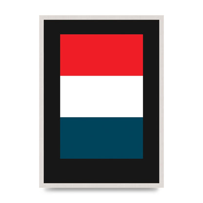 Bold Geometric Three Printed Poster - A2 framed