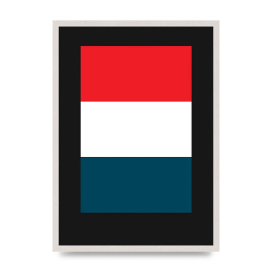 Bold Geometric Three Printed Poster - A2 framed