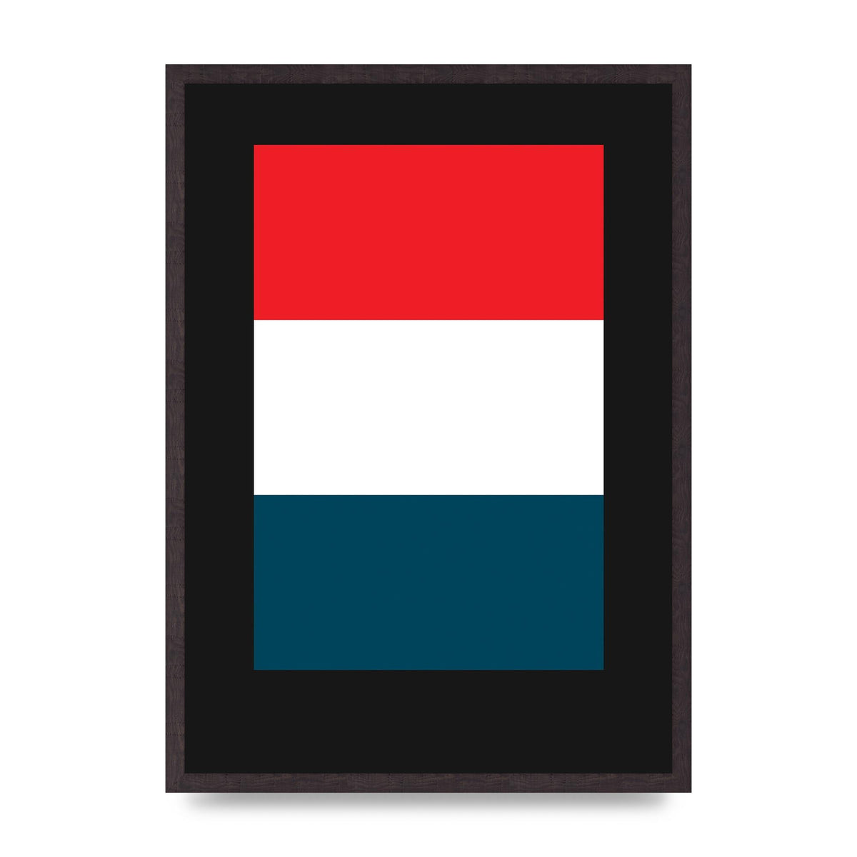 Bold Geometric Three Printed Poster - A2 framed