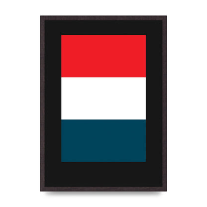 Bold Geometric Three Printed Poster - A2 framed